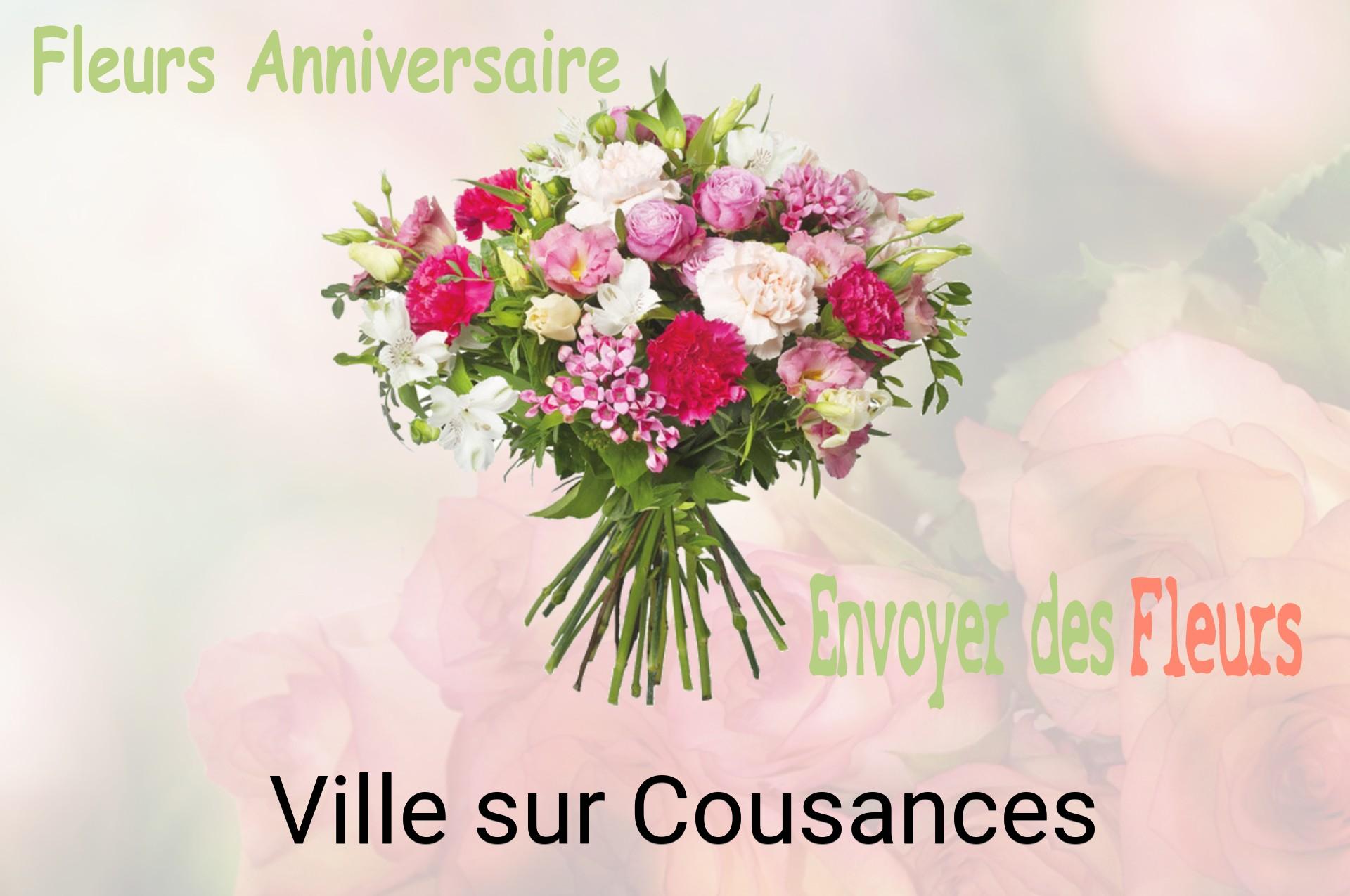 Bouquet de fleurs d’anniversaire livré à Ville-sur-Cousances