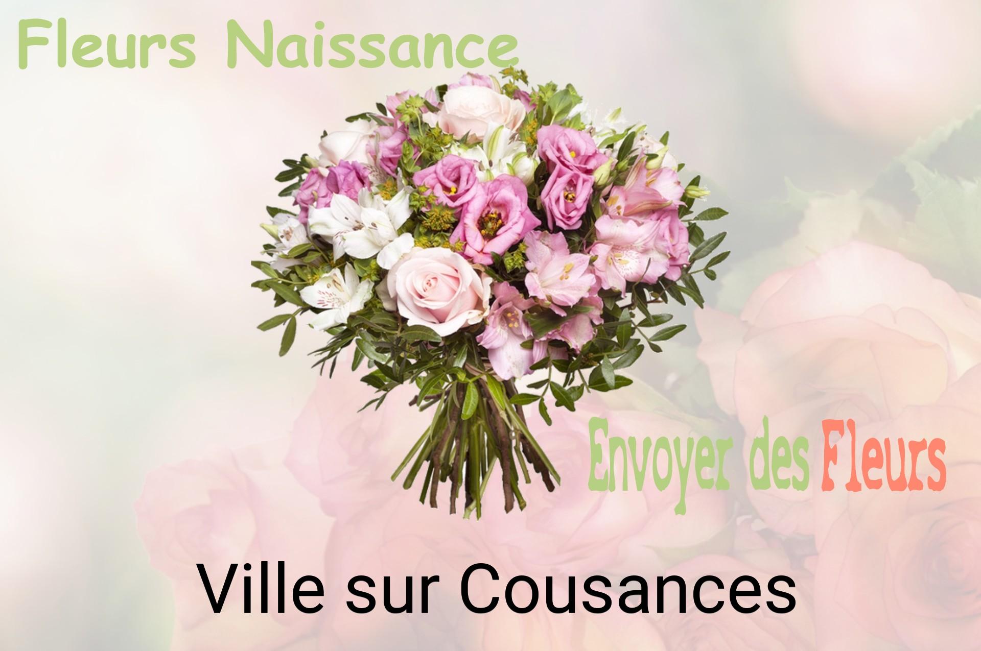 Bouquet de fleurs de naissance livré à Ville-sur-Cousances