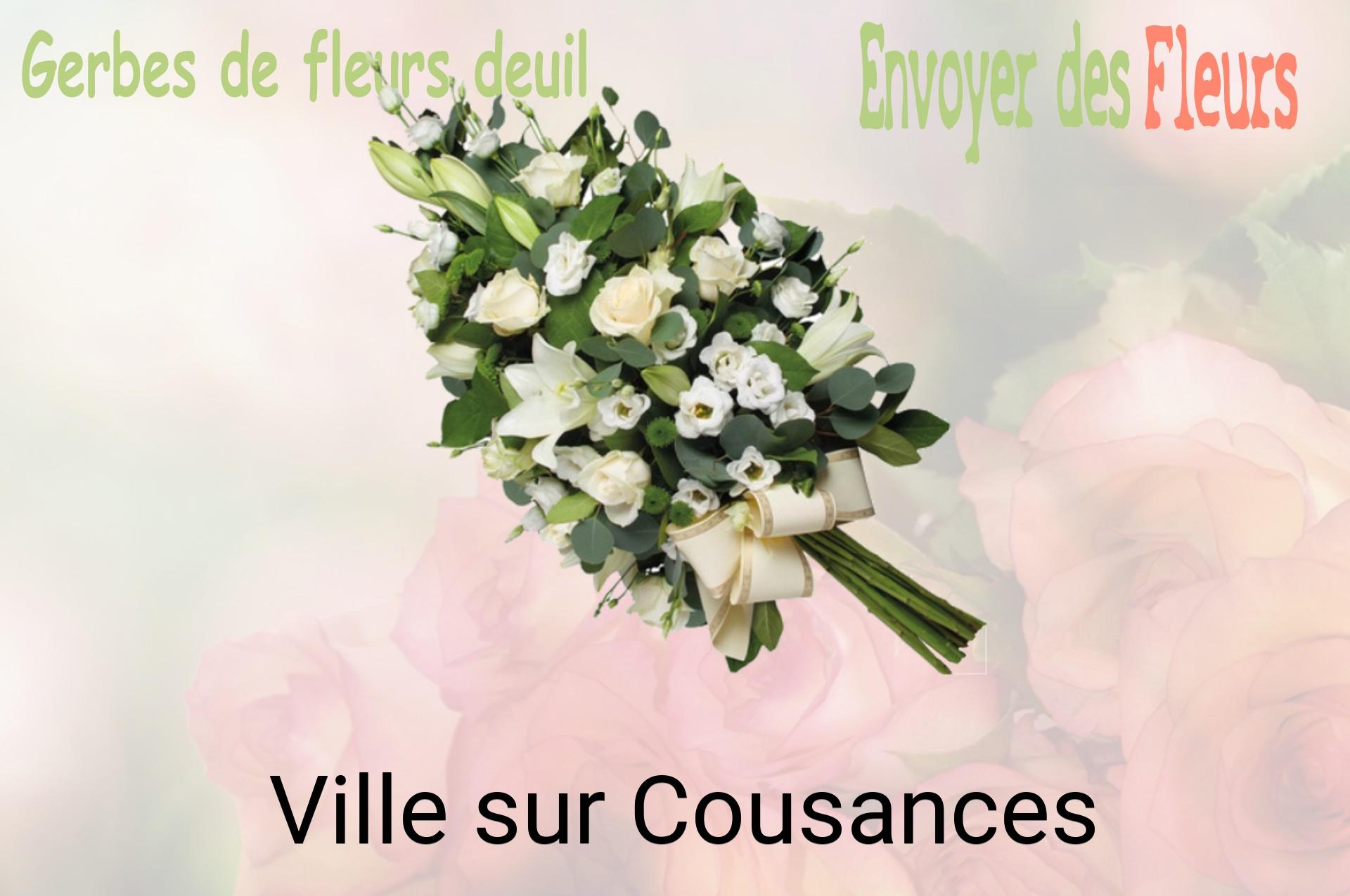 Gerbe de fleurs de deuil livrée à Ville-sur-Cousances